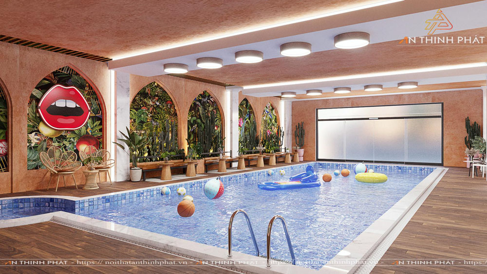 Thiết kế & thi công Coffee and Pool tại Buôn Mê Thuột