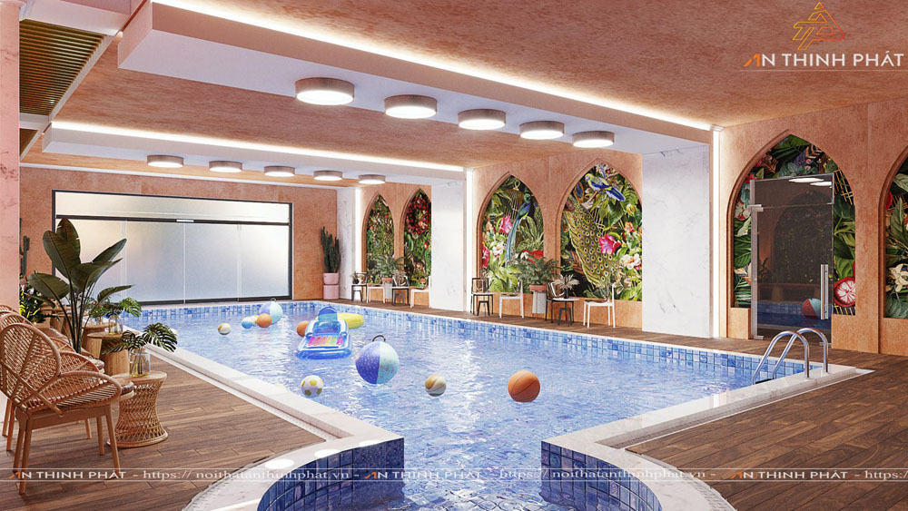 Thiết kế & thi công Coffee and Pool tại Buôn Mê Thuột