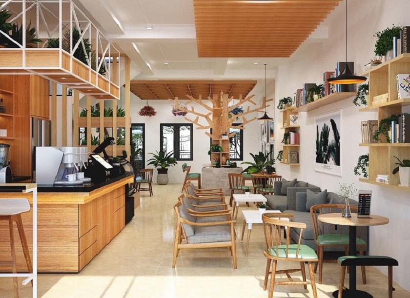 Thiết kế decor quán cafe không gian nhỏ