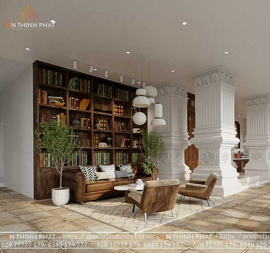 C'est Coffee - 420m² - Phong cách Địa Trung Hải