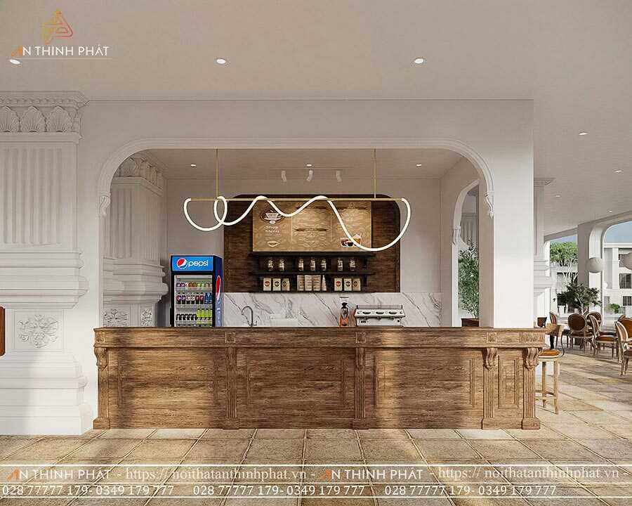 C'est Coffee - 420m² - Phong cách Địa Trung Hải