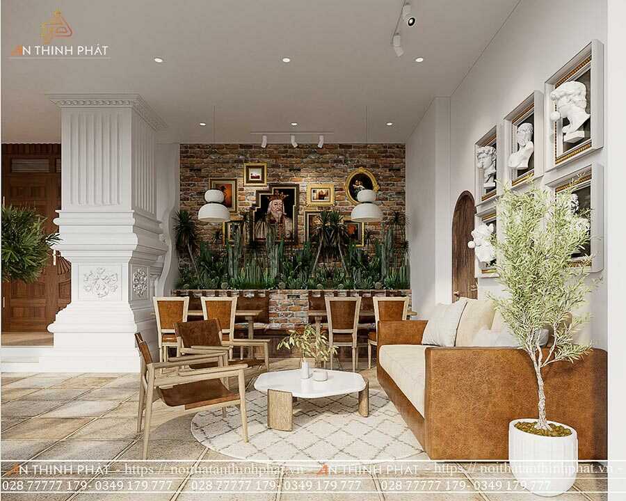 C'est Coffee - 420m² - Phong cách Địa Trung Hải
