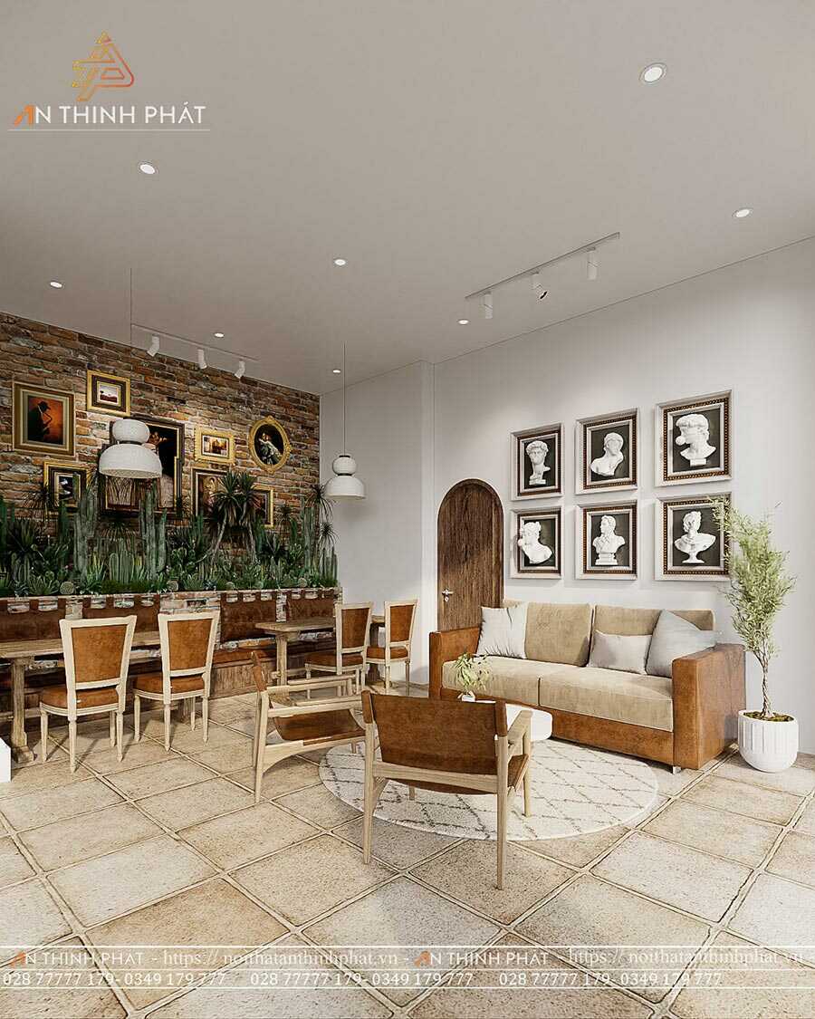 C'est Coffee - 420m² - Phong cách Địa Trung Hải
