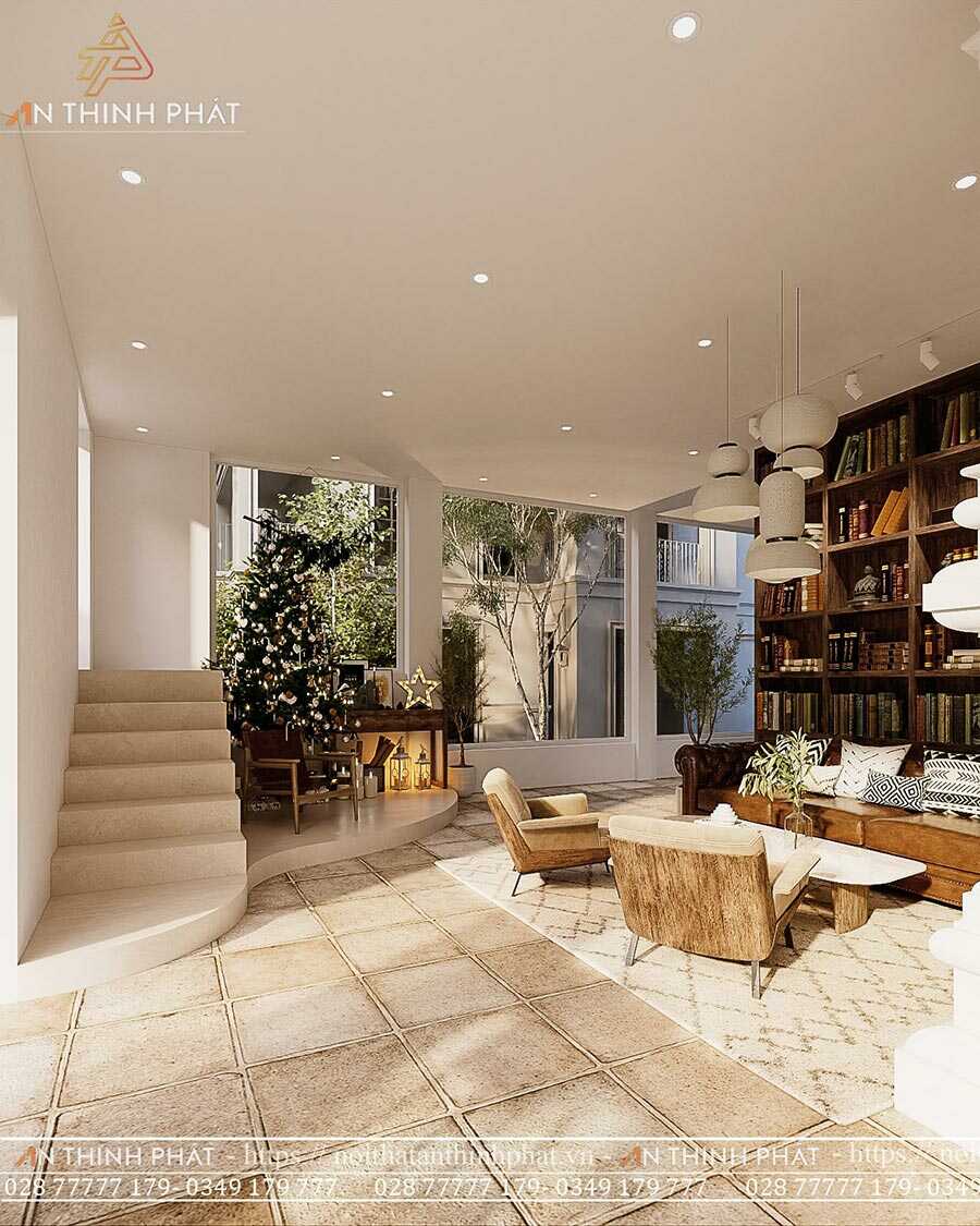 C'est Coffee - 420m² - Phong cách Địa Trung Hải