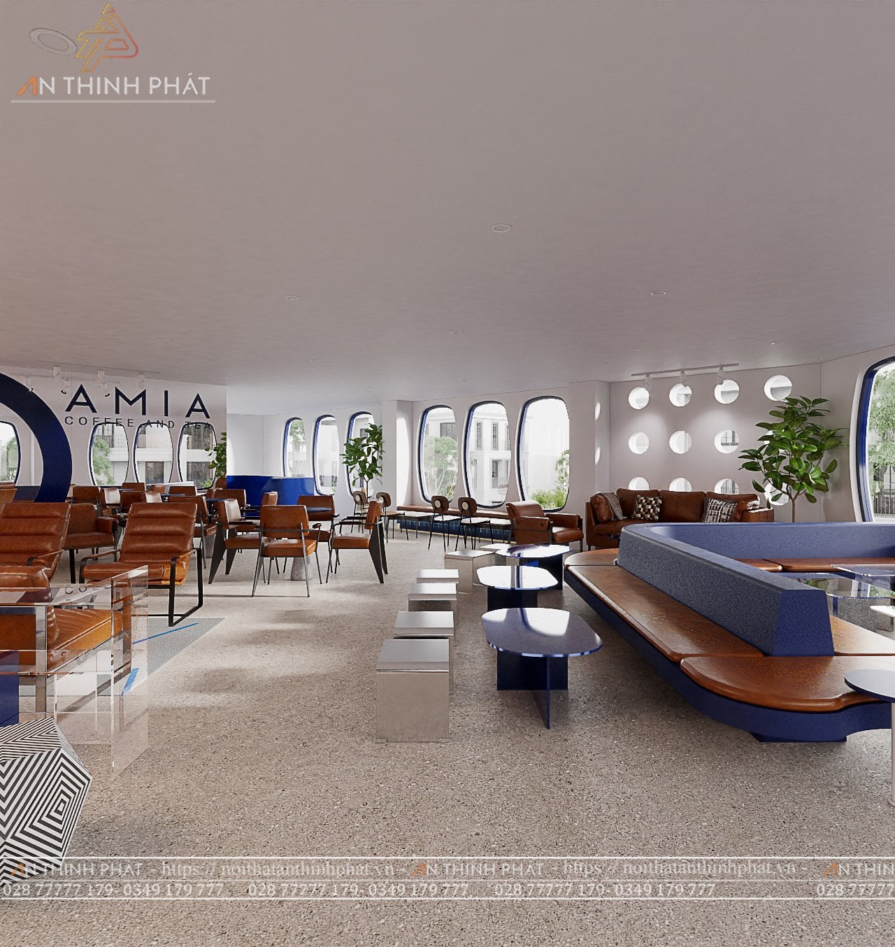 Damia Coffee - 210m² - Phong cách Modern & Minimalism