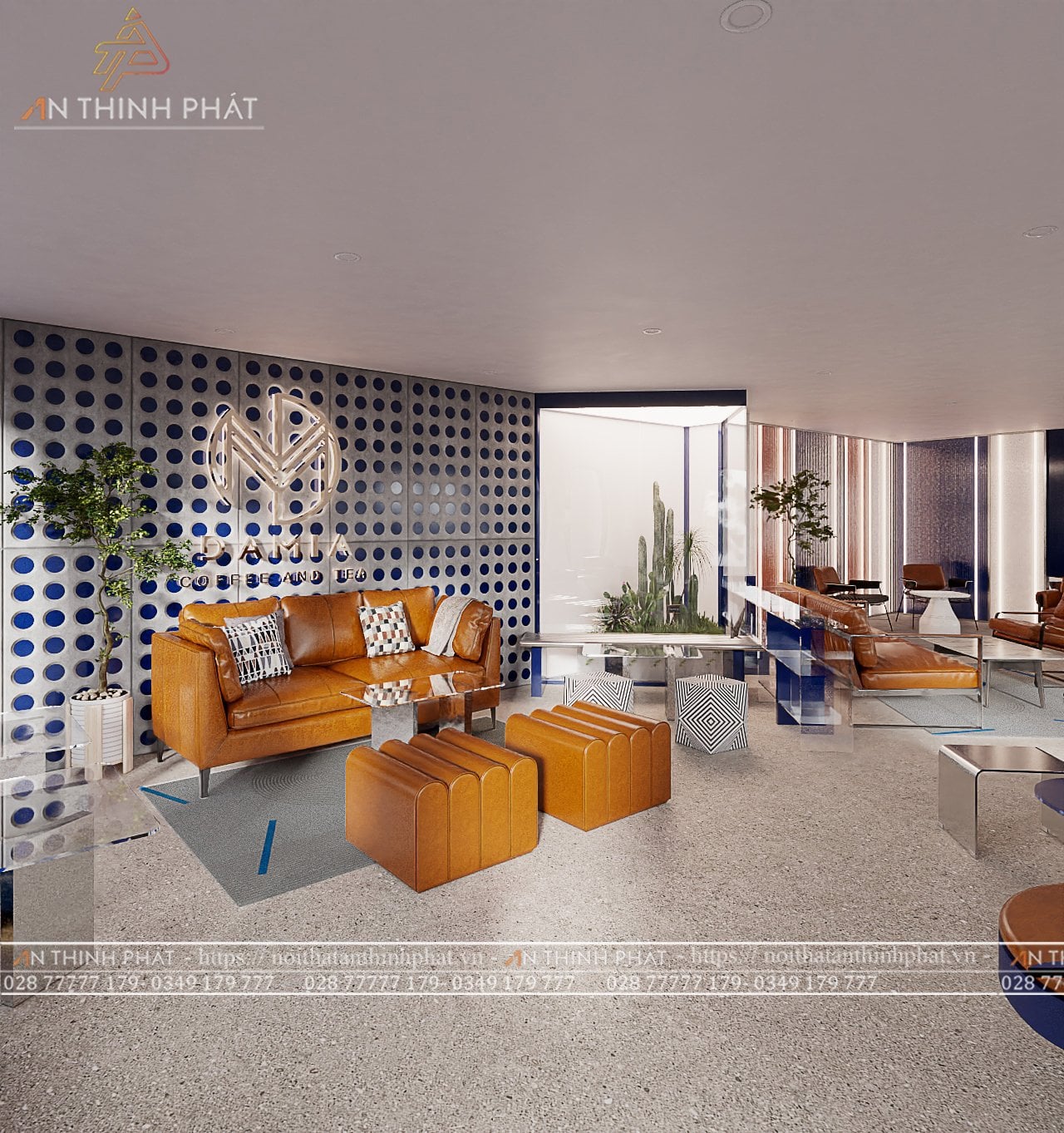 Damia Coffee - 210m² - Phong cách Modern & Minimalism