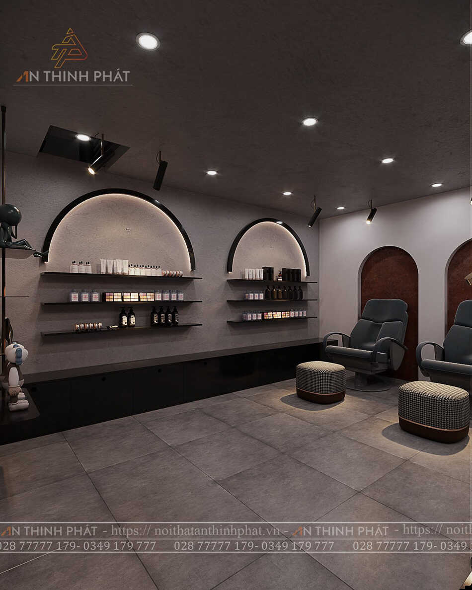 Brick Nail shop - 150m² - Phong cách Nail Bar