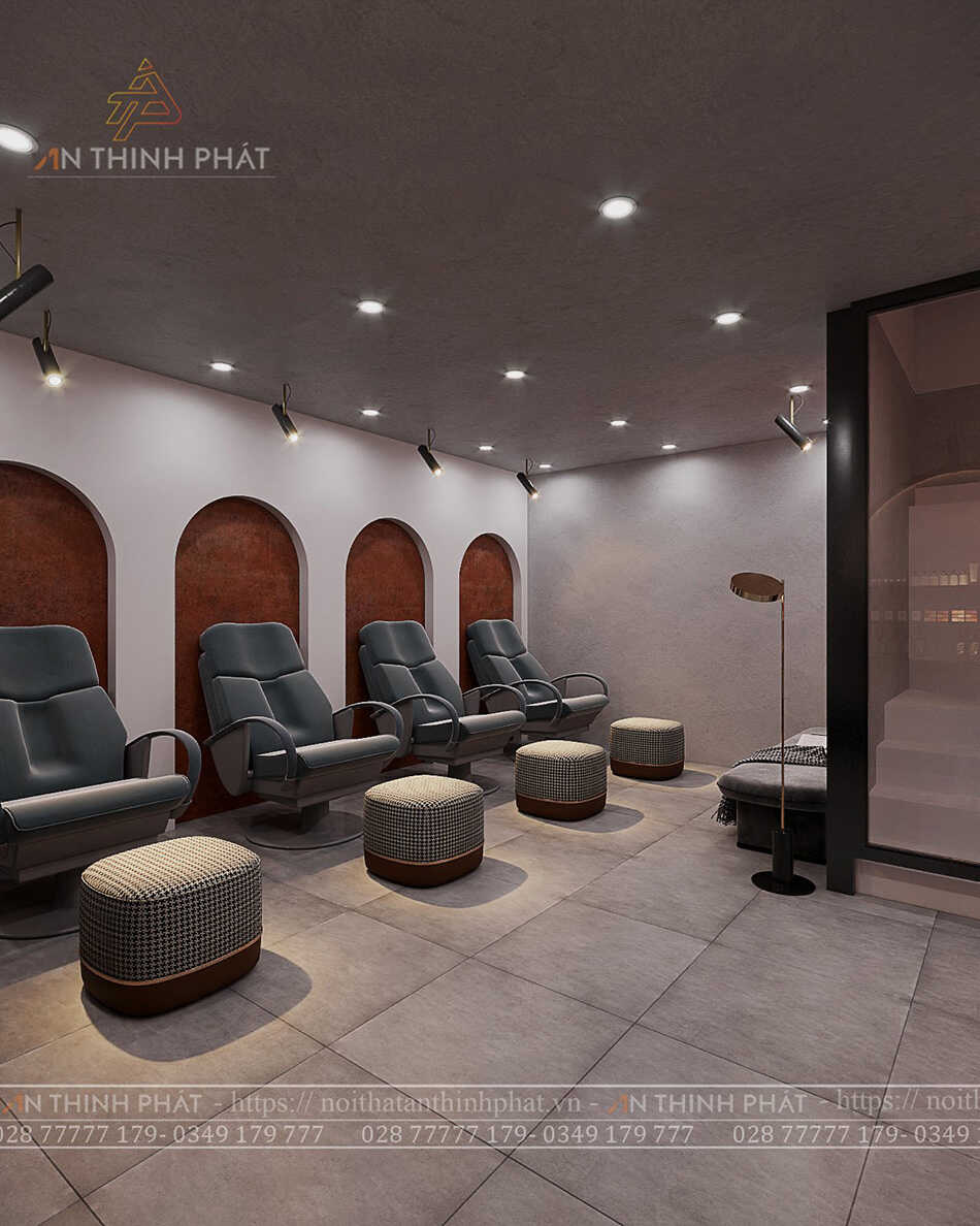 Brick Nail shop - 150m² - Phong cách Nail Bar