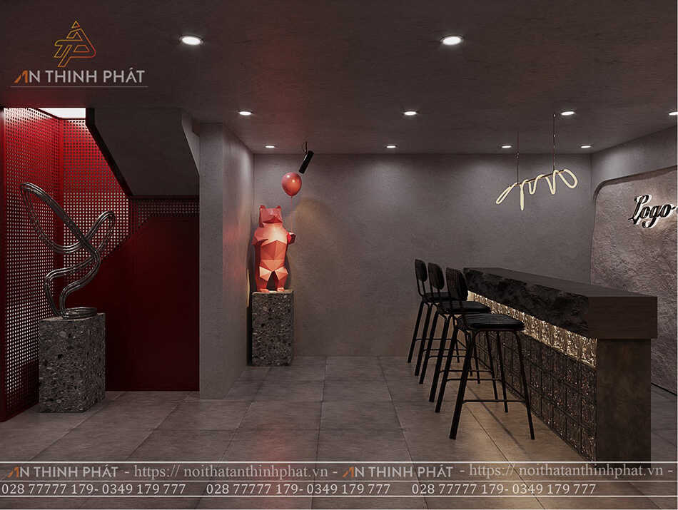 Brick Nail shop - 150m² - Phong cách Nail Bar