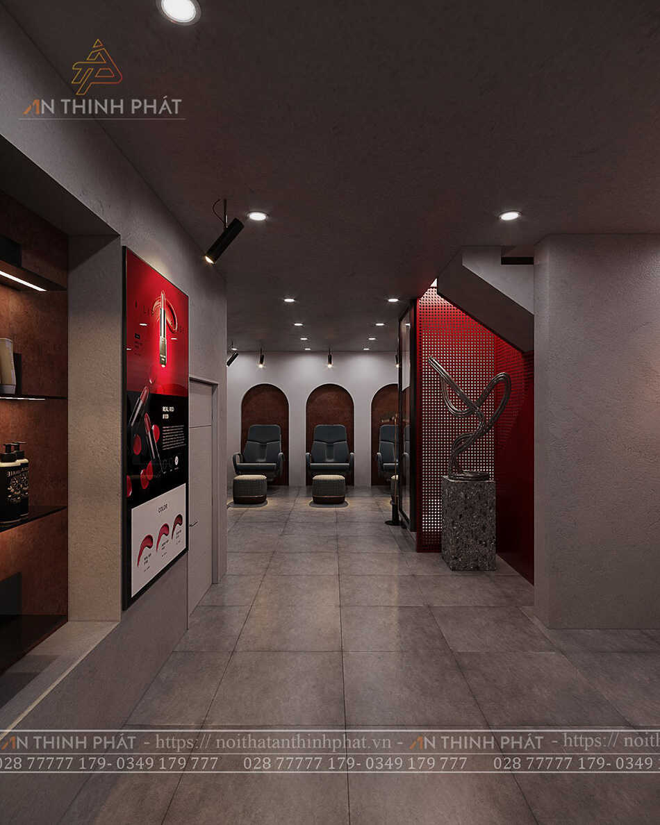 Brick Nail shop - 150m² - Phong cách Nail Bar
