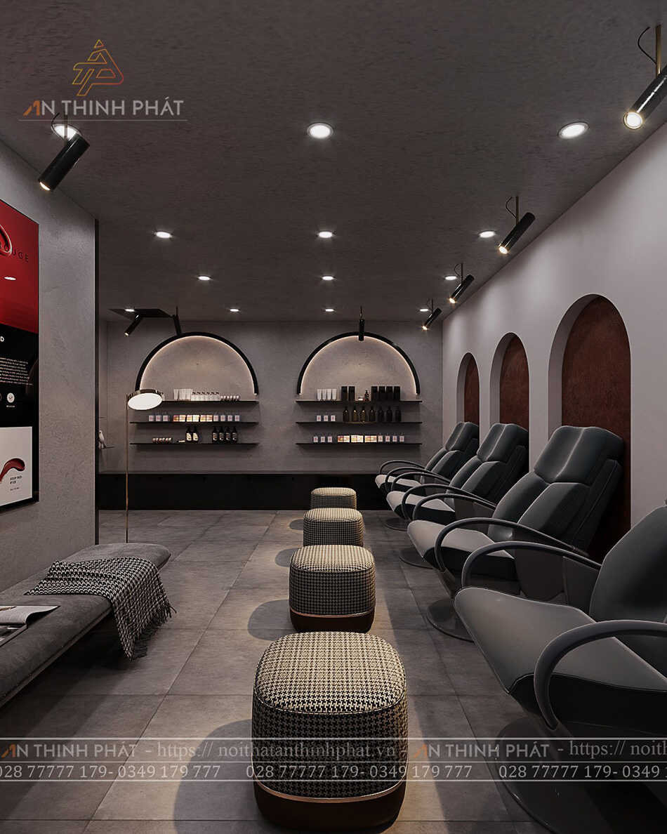 Brick Nail shop - 150m² - Phong cách Nail Bar
