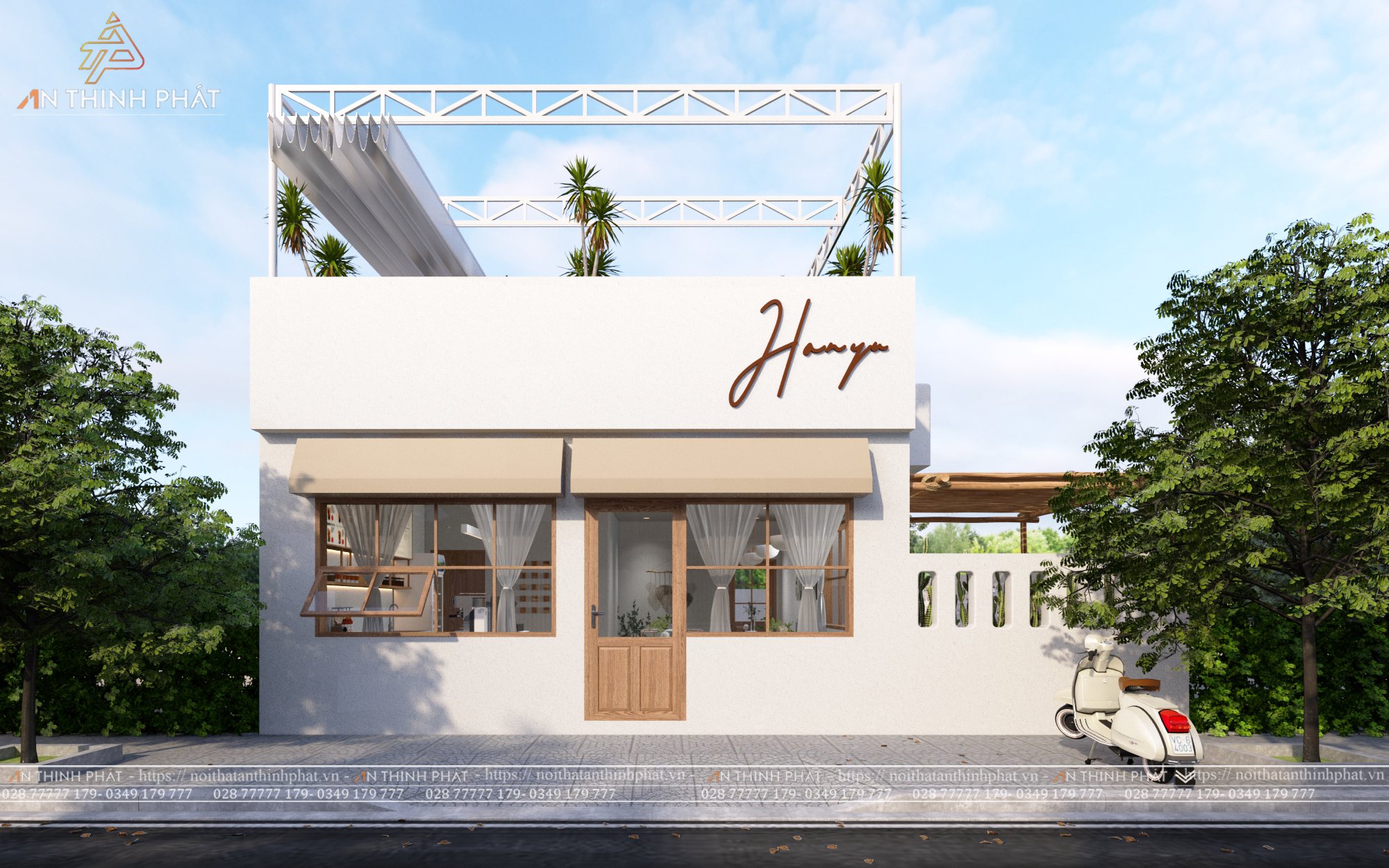 7 Gợi ý thiết kế quán cafe cho người mới bắt đầu kinh doanh/khởi nghiệp 4 Thiết kế quán café theo phong cách Hàn Quốc