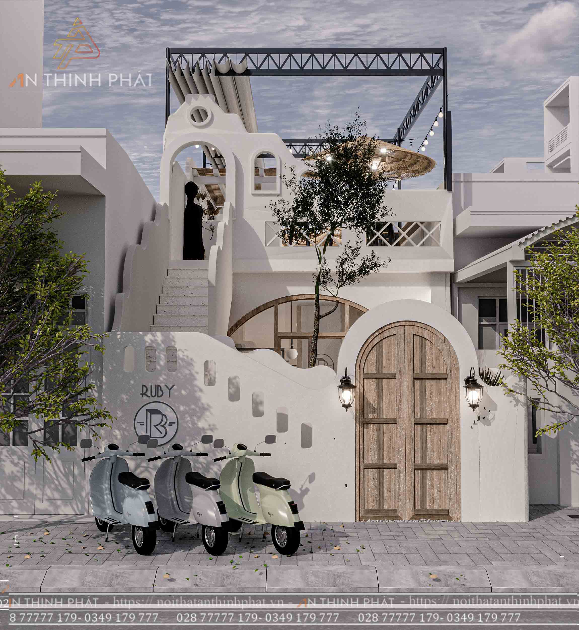 RUBY Bakery & Milk Tea - Long An (Diện tích 150 m2) 10 Ruby Bakery & Milk Tea - View mặt tiền quán