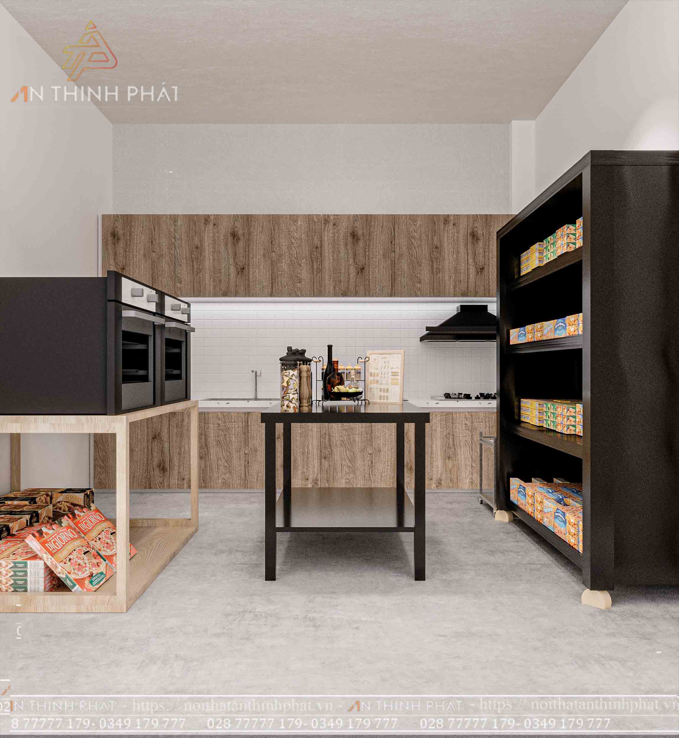 RUBY Bakery & Milk Tea - Long An (Diện tích 150 m2) 12 Ruby Bakery & Milk Tea - khu vực bếp của quán