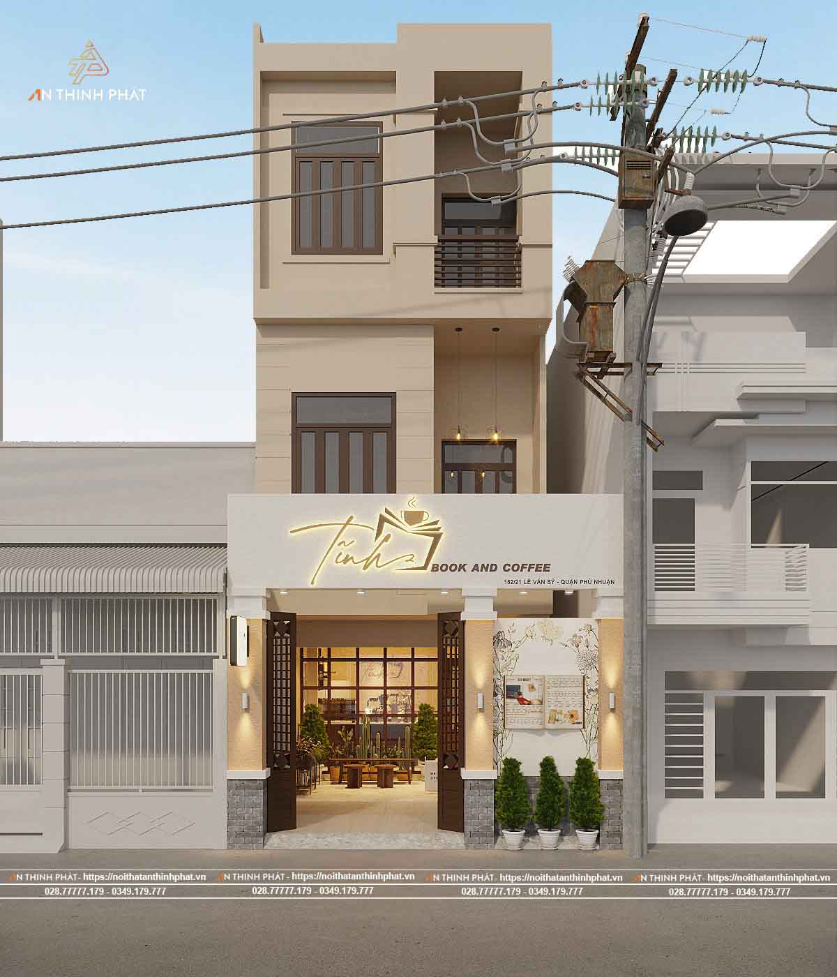TĨNH - BOOK & COFFEE (200m2)