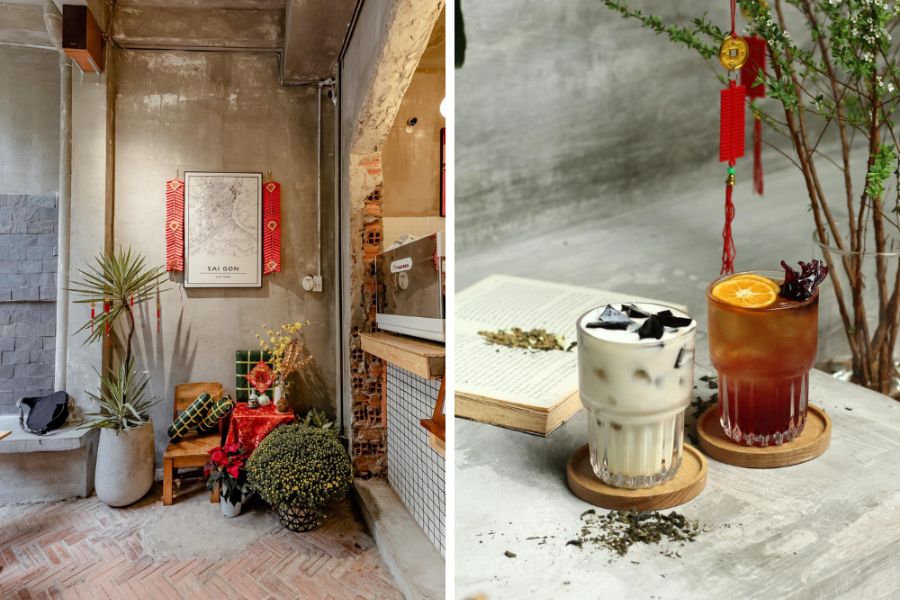 20+ Mẫu Trang Trí Tết Quán Cafe 2026 – Đẹp, Sáng Tạo, Dễ Thi Công 14 Trang trí Tết quán cafe