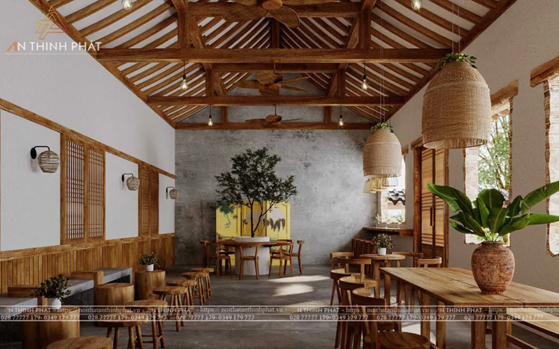17 Mẫu thiết kế, trang trí quán cafe làm bằng tre sáng tạo và ấn tượng 17 thiết kế quán cafe bằng tre