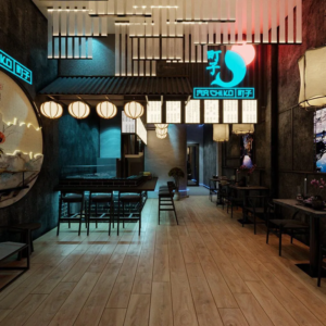 thiết kế quán cafe phong cách Nhật Bản