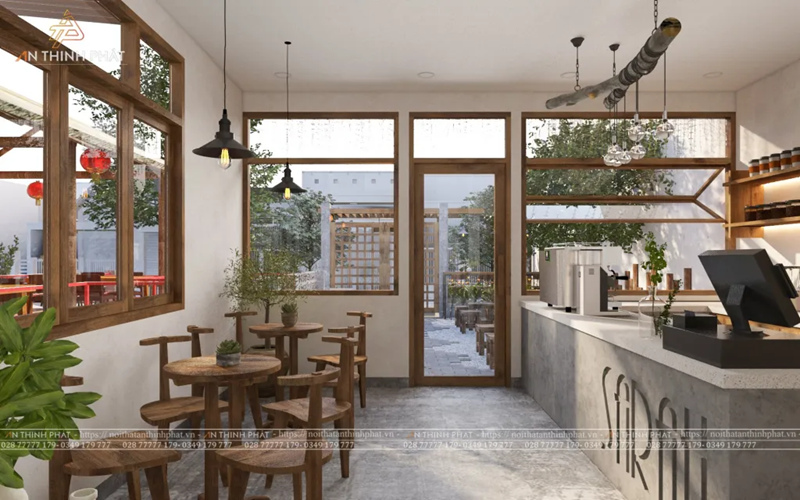 7 Cách trang trí cây xanh đẹp, làm mát cho quán cafe đẹp và thu hút tài lộc, may mắn 11 cách trang trí cây xanh cho quán cà phê