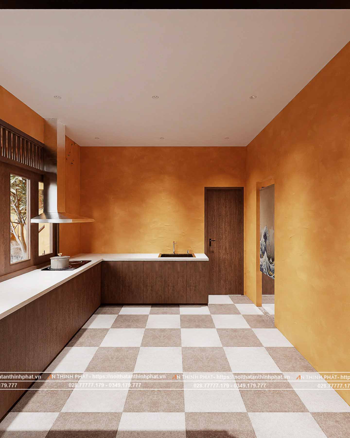 Không gian bên trong quầy pha chế