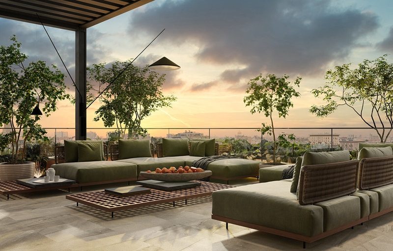 17 Mẫu thiết kế sân thượng nhà phố đẹp và thư giãn - xu hướng mới nhất 16 thiết kế sân thượng nhà phố đẹp