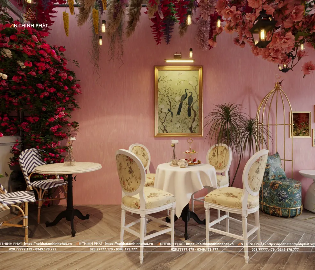17 Mẫu thiết kế quán cafe phong cách châu Âu đẹp, sang trọng và tinh tế 9 mẫu thiết kế quán cà phê phong cách châu âu đẹp