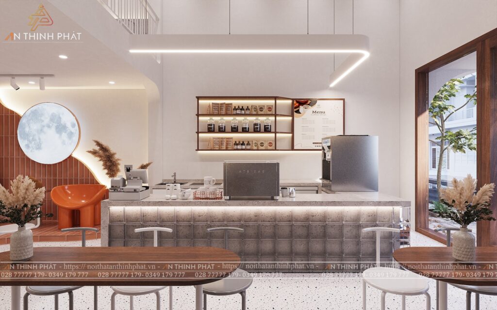Mẫu quầy pha chế phong cách hiện đại