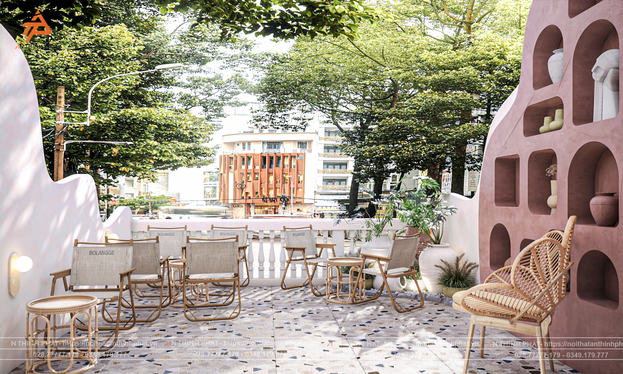 Em Xinh Coffee - 148 m² - Phong Cách Địa Trung Hải 19