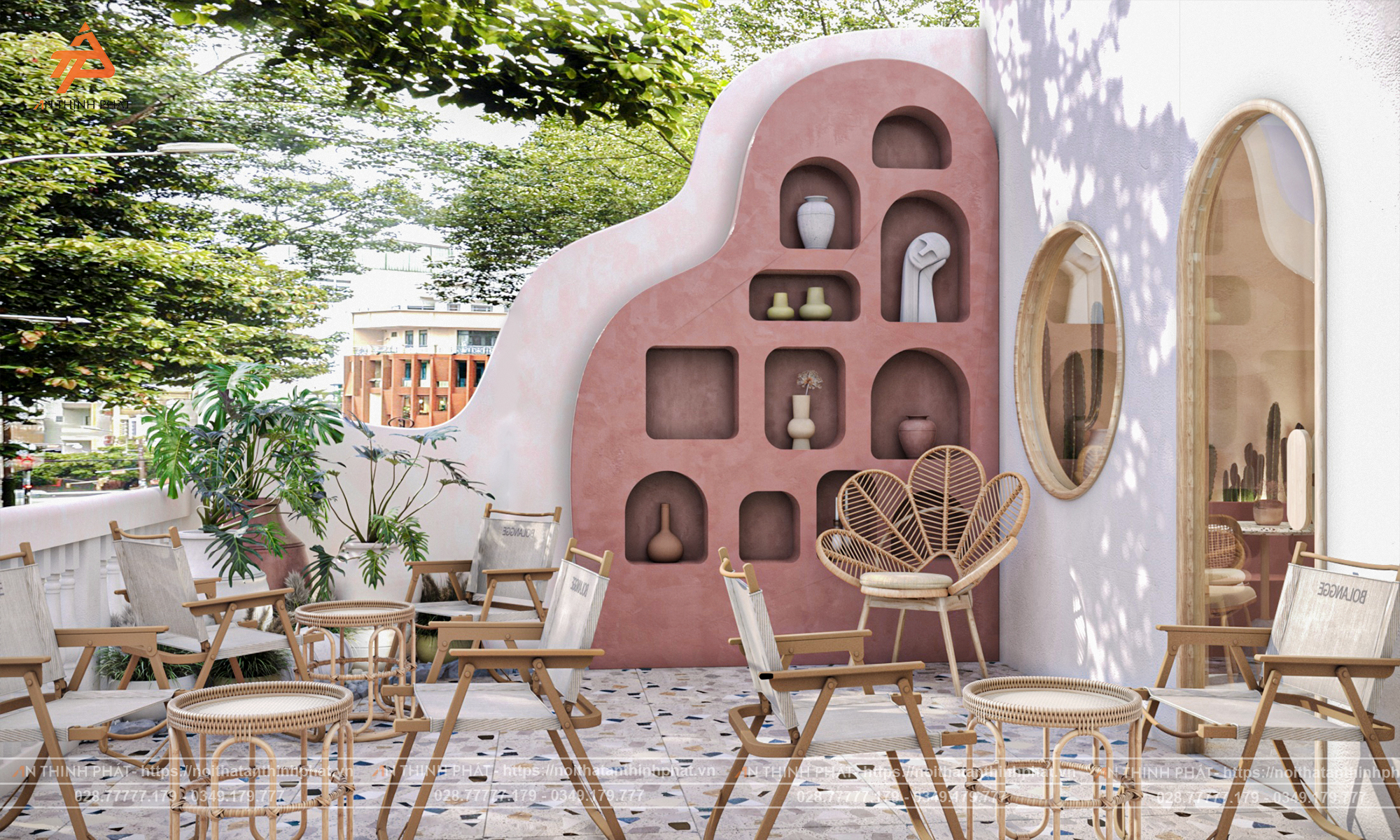 Em Xinh Coffee - 148 m² - Phong Cách Địa Trung Hải 20 Em Xinh Coffe