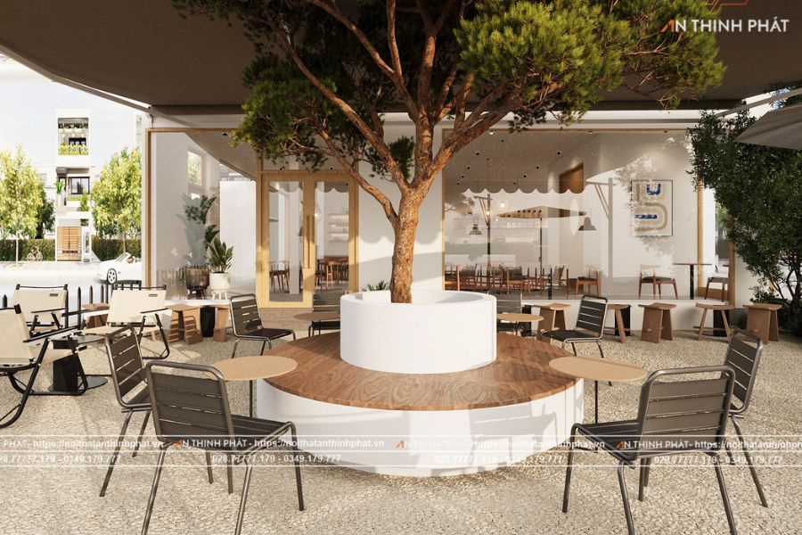 15 Mẫu Thiết Kế Quán Cafe Vỉa Hè Đẹp Đơn Giản, Cực Bắt Mắt 1 Thiết kế quán cafe vỉa hè