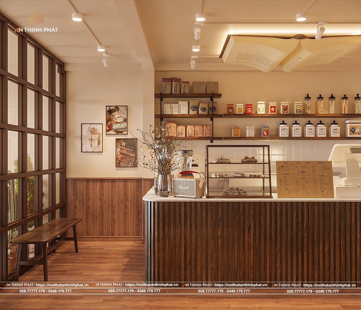 30+ Mẫu thiết kế quán cafe diện tích nhỏ, không gian hẹp giá rẻ đơn giản mà đẹp 19 thiết kế quán cà phê diện tích nhỏ đẹp giá rẻ