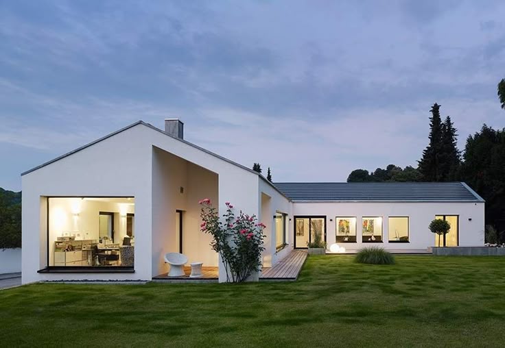 30+ Mẫu nhà chữ L cấp 4 hiện đại, đơn giản và tối ưu chi phí hiệu quả 1 mẫu nhà cấp 4 chữ L đẹp