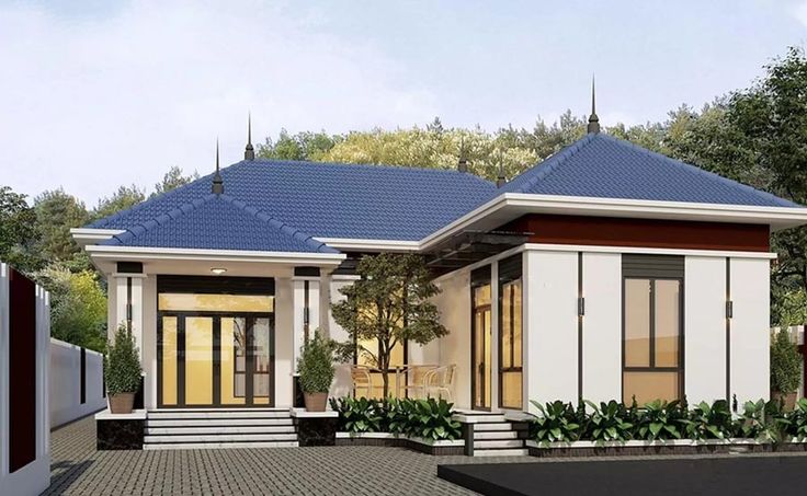 30+ Mẫu nhà chữ L cấp 4 hiện đại, đơn giản và tối ưu chi phí hiệu quả 2 mẫu nhà cấp 4 chữ L đẹp