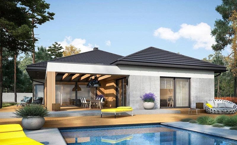 30+ Mẫu nhà chữ L cấp 4 hiện đại, đơn giản và tối ưu chi phí hiệu quả 22 mẫu nhà cấp 4 chữ L đẹp