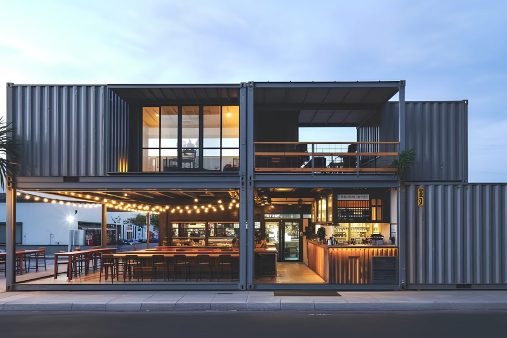 Thiết kế quán cafe container 
