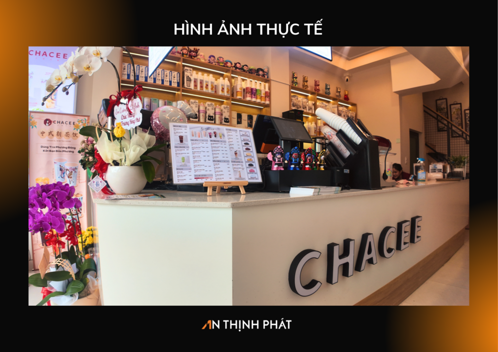 Quầy order chacee tại chi nhánh Hồ Chí Minh