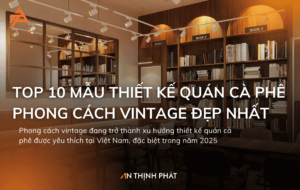 top 10 mẫu thiết kế quán cafe phong cách vintage đẹp nhất