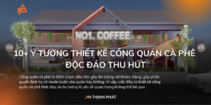 thiết kế cổng quán cà phê