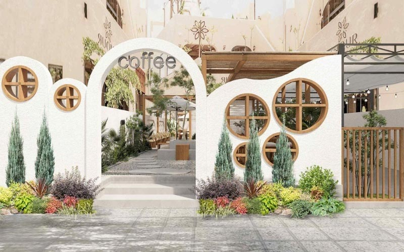 10+ Ý Tưởng Thiết Kế Cổng Quán Cà Phê Độc Đáo Thu Hút Mọi Ánh Nhìn 13 thiết kế cổng quán cà phê