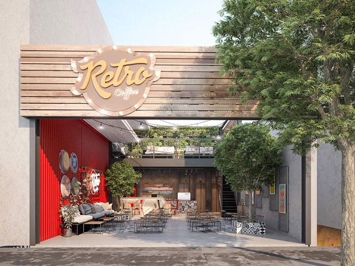 10+ Ý Tưởng Thiết Kế Cổng Quán Cà Phê Độc Đáo Thu Hút Mọi Ánh Nhìn 2 thiết kế cổng quán cà phê