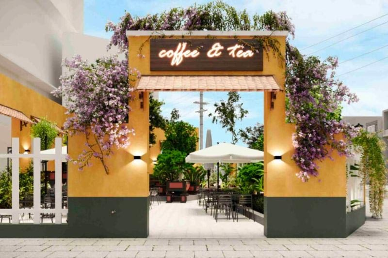 10+ Ý Tưởng Thiết Kế Cổng Quán Cà Phê Độc Đáo Thu Hút Mọi Ánh Nhìn 6 thiết kế cổng quán cà phê