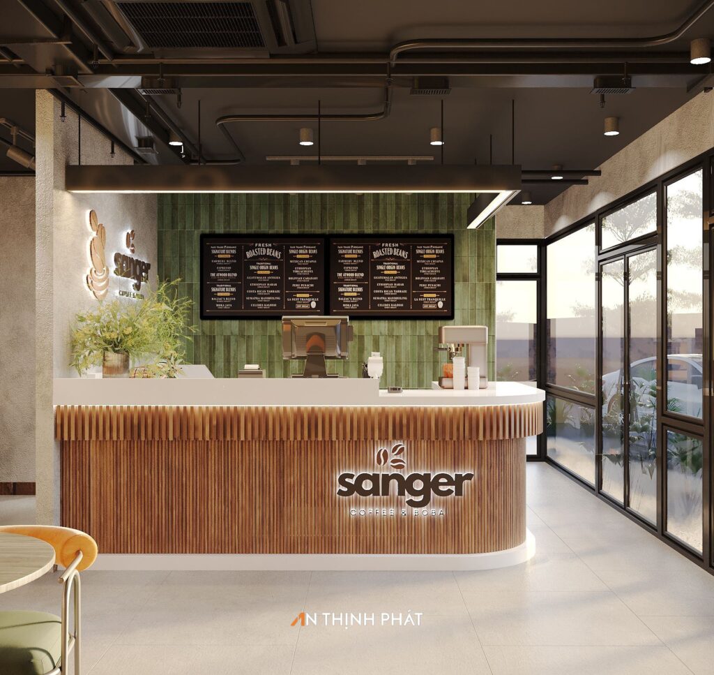 Sanger Coffee - 81 m² - Phong cách Hiện Đại Pha Cổ Điển 2 Sanger coffee & tea