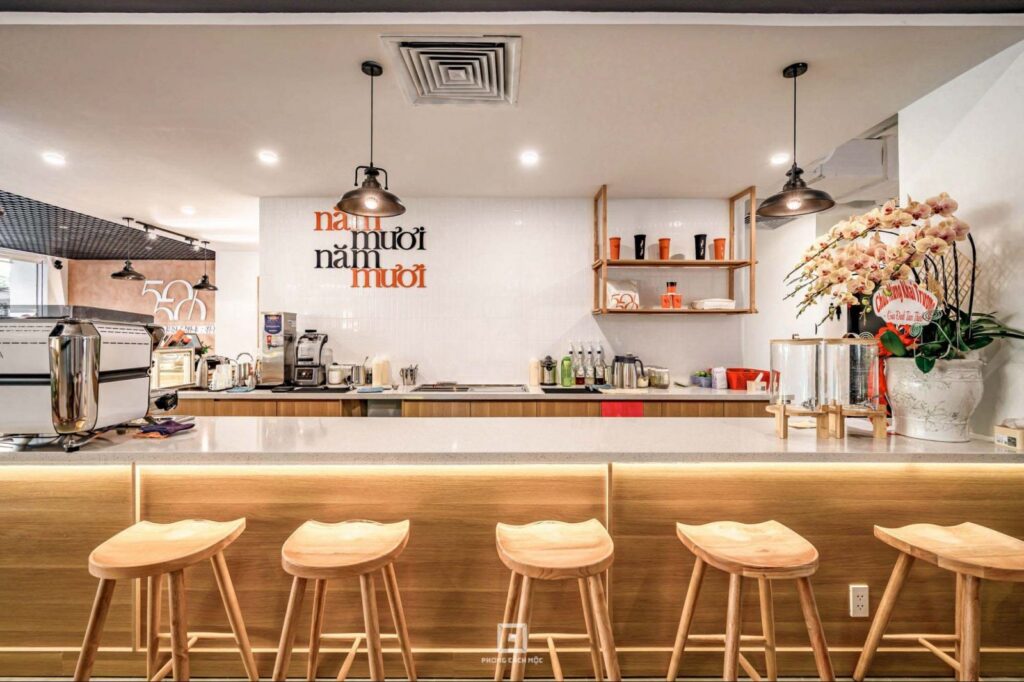 Tổng Hợp Ý Tưởng Phối Màu Quán Cà Phê Độc Đáo, Trendy 2025 1 ý tưởng thiết kế quán cà phê