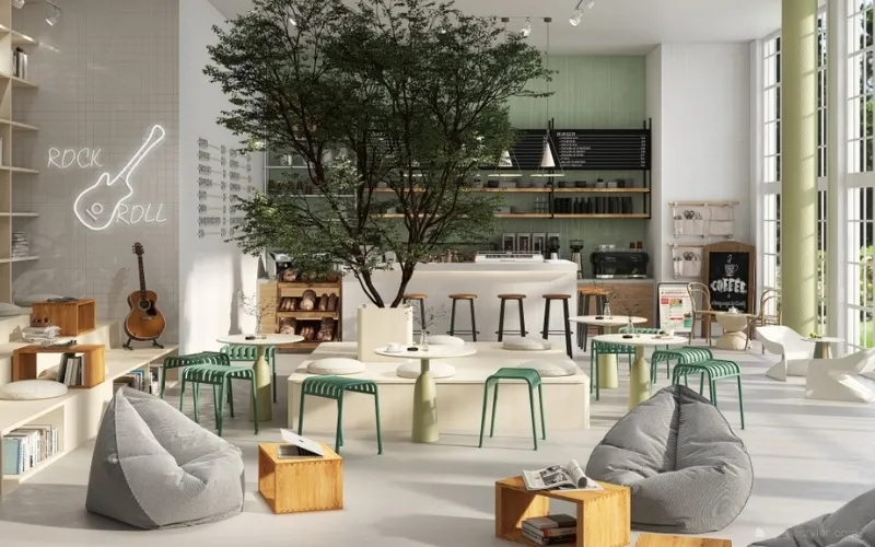Thiết Kế Quán Cà Phê Check In Tạo Không Gian “Triệu Like” Thu Hút Giới Trẻ 9 thiết kế quán cà phê check in