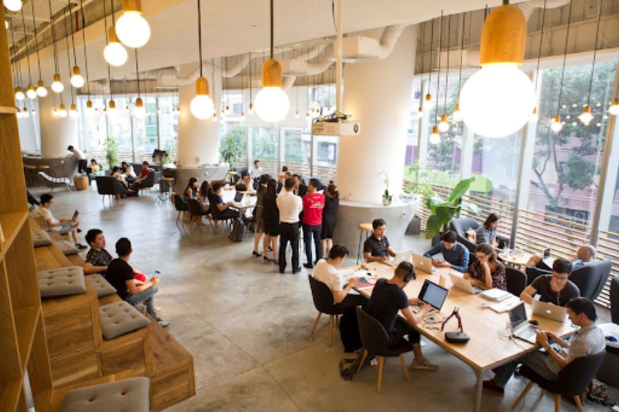 Ý Tưởng Thiết Kế Quán Cà Phê Coworking Đẹp, Tiện Nghi, Tiết Kiệm 2025 6 Mô hình thiết kế quán cà phê Coworking