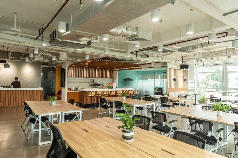 Ý Tưởng Thiết Kế Quán Cà Phê Coworking Đẹp, Tiện Nghi, Tiết Kiệm 2025 4 Mô hình thiết kế quán cà phê Coworking