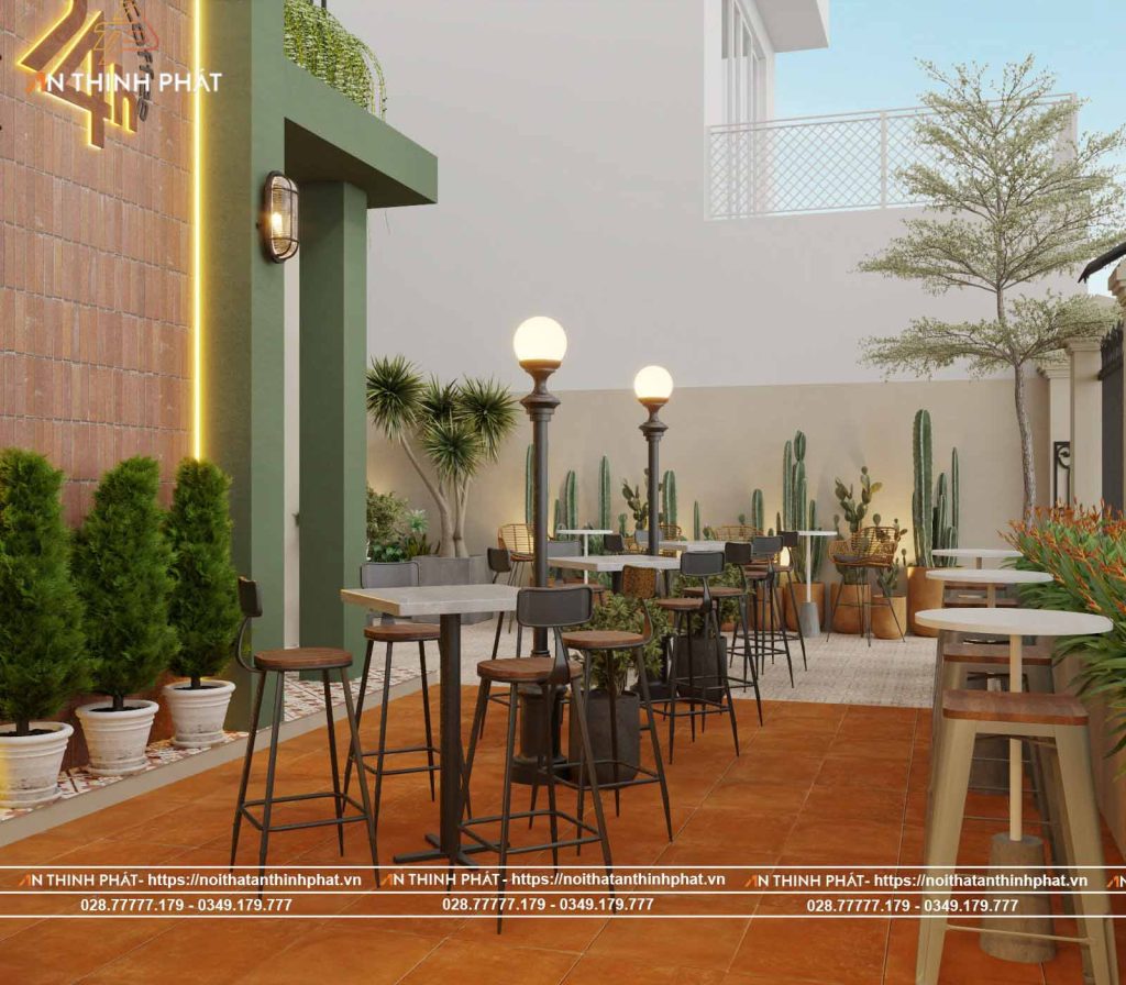 Top 7 Mẫu Thiết Kế Quán Cà Phê Không Gian Mở Được Yêu Thích 3 Thiết kế quán cà phê không gian mở