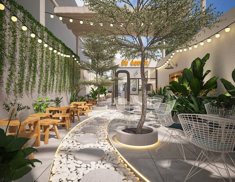 Top 7 Mẫu Thiết Kế Quán Cà Phê Không Gian Mở Được Yêu Thích 14 thiết kế quán cà phê không gian mở