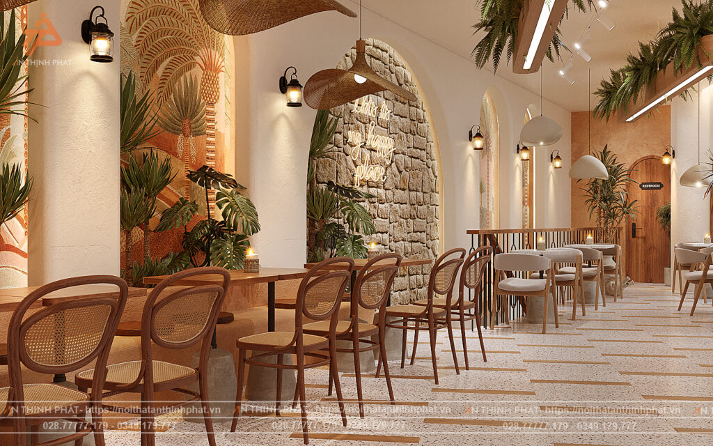 Tethys Coffee & Tea - 100 m² - Phong Cách Địa Trung Hải 4 Tethys Coffee & Tea