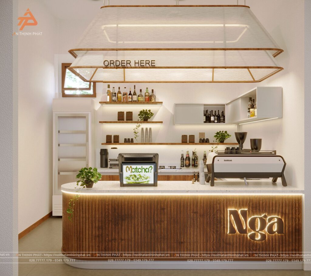 Nga Coffee - 100 m² - Phong cách Hiện đại, Cổ Điển, Tối Giản, Nhật Bản, Hàn Quốc 3 Nga Coffee